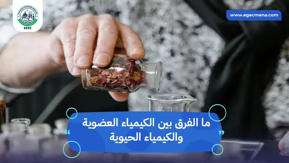 ما الفرق بين الكيمياء العضوية والكيمياء الحيوية
